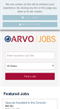 Mobile Screenshot of jobs.arvo.org