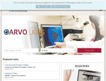 Tablet Screenshot of jobs.arvo.org